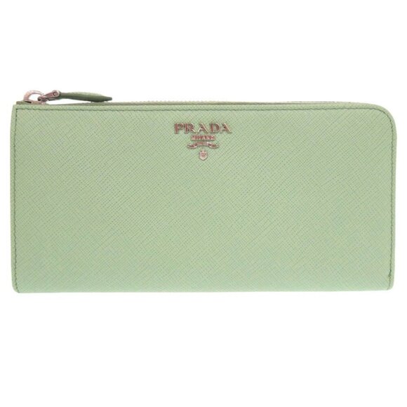 PRADA Green Saffiano Wallet - Picture 1 of 11